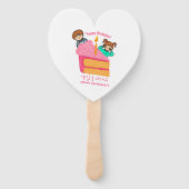 Éventail Joyeux Anniversaire coréen Hangeul (Devant)