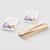 Éventail Joyeux Anniversaire - Fête des ours de bébé  (Non-assemblé)