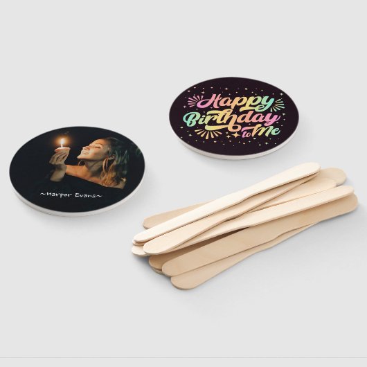 Éventail Joyeux Anniversaire Pour Moi, Ventilateur À Main P (Non-assemblé)