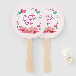 Éventail Joyeux Joyeux Fête des Mères Coeurs bonbons Ventil