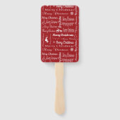 Éventail Joyeux Noël (Dos)