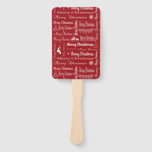 Éventail Joyeux Noël (Devant)