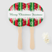 Éventail Joyeux Noël (Devant et derrière)