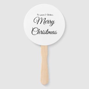 Éventail Joyeux Noël ajouter le nom texte personnalisé cade