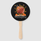 Éventail Joyeux Thanksgiving  (Dos)