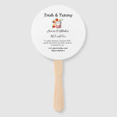 Éventail Jus & secousses restaurant site d'affaires social (Dos)