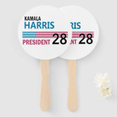 Éventail Kamala Harris 2028 (Devant et derrière)