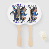 Éventail Kamala Harris Bootleg Rap (Devant et derrière)