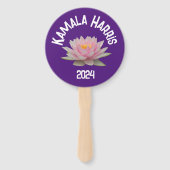 Éventail Kamala Harris Lotus 2024 (Dos)