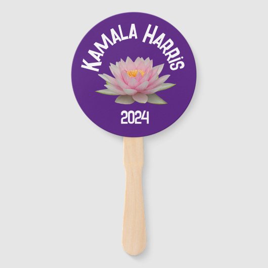 Éventail Kamala Harris Lotus 2024 (Devant)