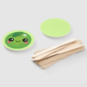 Éventail Kawaii Pea (Non-assemblé)