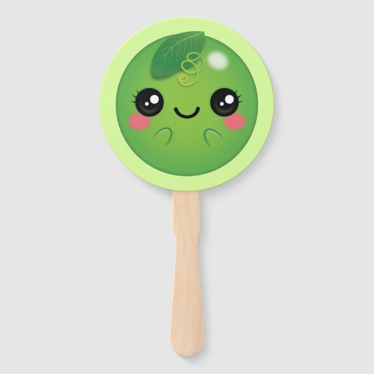 Éventail Kawaii Pea (Devant)