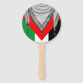 Éventail Keffiyeh Écharpe palestinienne tissu traditionnel (Dos)