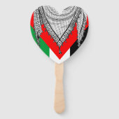 Éventail Keffiyeh Écharpe palestinienne tissu traditionnel (Devant)