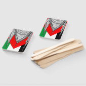 Éventail Keffiyeh Écharpe palestinienne tissu traditionnel (Non-assemblé)