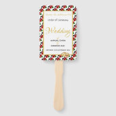 Éventail KENYA Christian Custom Wedding Programme (Devant)