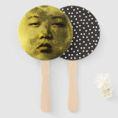 Éventail Kim Jong Moon Drôle (Devant et derrière)