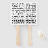 Éventail #KindnessIsEverything Vans à la main (Devant et derrière)