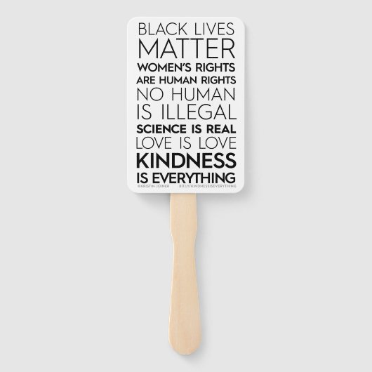 Éventail #KindnessIsEverything Vans à la main (Dos)