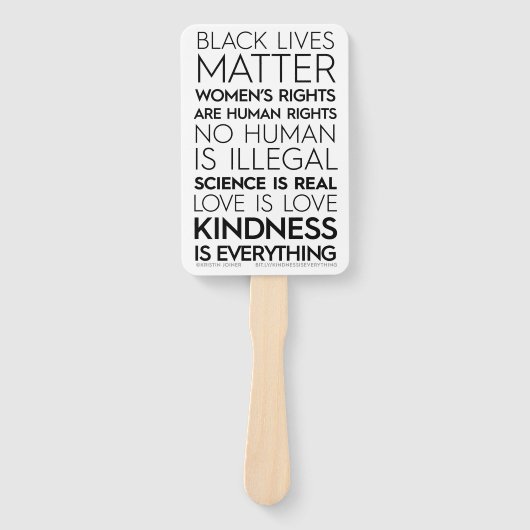 Éventail #KindnessIsEverything Vans à la main (Devant)