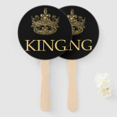 Éventail King and Crown Royal Emblem (Devant et derrière)