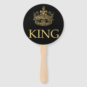 Éventail King and Crown Royal Emblem