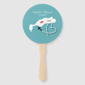 Éventail Kos de destination mariage (Devant)