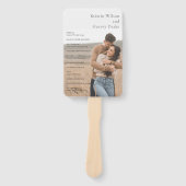 Éventail Kristin Photo Mariage moderne (Devant)