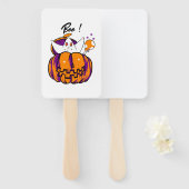 Éventail La Boo d'Halloween (Devant et derrière)