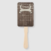 Éventail "La chasse est finie" Rustic Barn Mariage du soir (Devant)