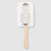 Éventail La collection de Mariages blancs à couronne de fle (Devant)