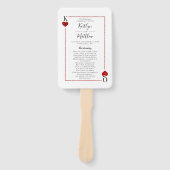 Éventail La collection de Mariages de cartes de jeu Monogra (Devant)