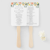 Éventail La collection de Mariages Spring Blossoms (Devant et derrière)