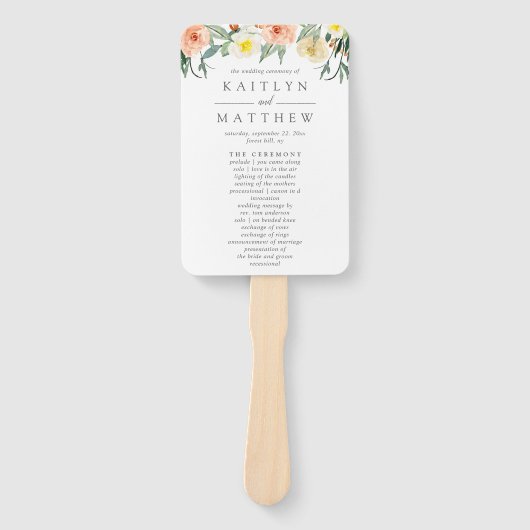 Éventail La collection de Mariages Spring Blossoms (Devant)