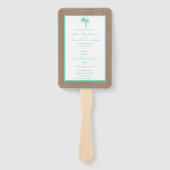 Éventail La collection Tropical Palm Tree Beach Wedding (Devant)