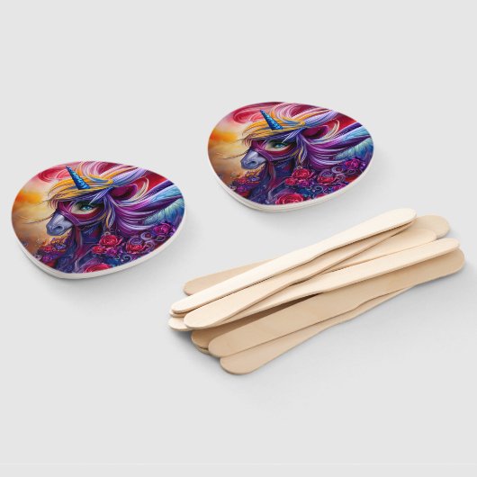 Éventail La licorne (Non-assemblé)