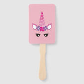 Éventail La licorne rose (Devant)