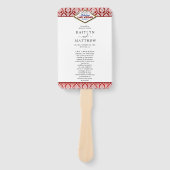 Éventail La Parties scintillant Damask Las Vegas Mariage Co (Devant)