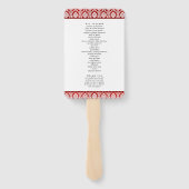 Éventail La Parties scintillant Damask Las Vegas Mariage Co (Dos)