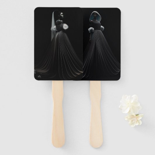 Éventail La robe (Devant et derrière)