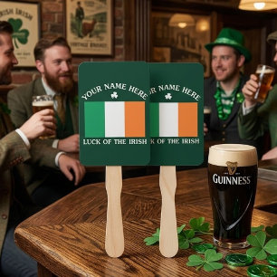 Éventail La Saint-Patrick Drapeau de l'Irlande Nom personna