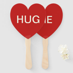 ÉVENTAIL LA SAINT-VALENTIN M'ÉTREIGNENT FAN EN FORME DE