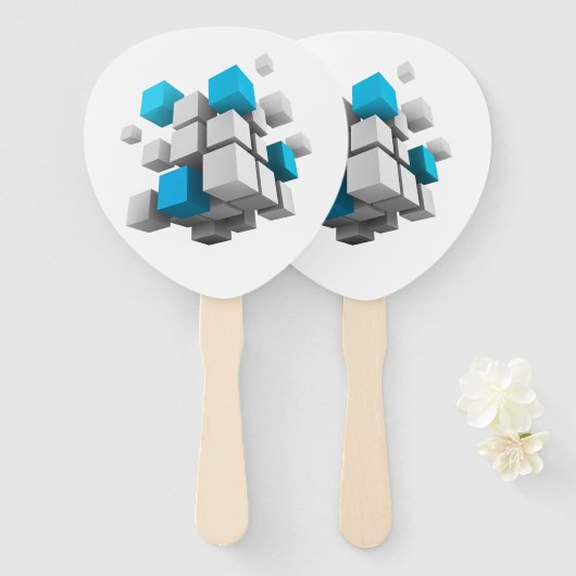 Éventail la taille de l'amas flottant de cubes de SlipperyJ (Devant et derrière)