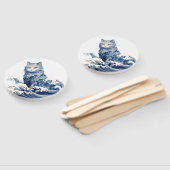 Éventail La Vague De Chat Au Large De Kanagawa (Non-assemblé)