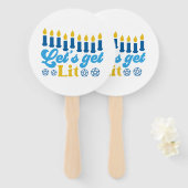 Éventail Laissons-nous ! Ventilateurs (Devant et derrière)