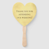 Éventail L'amour d'or n'échoue jamais Mariage (Dos)