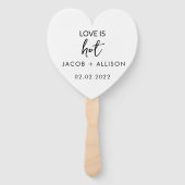 Éventail L'amour est chaud (Dos)