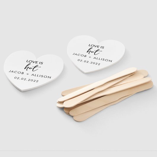 Éventail L'amour est chaud (Non-assemblé)