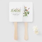 Éventail L'amour est dans la Fête des mariées en fleur (Devant et derrière)