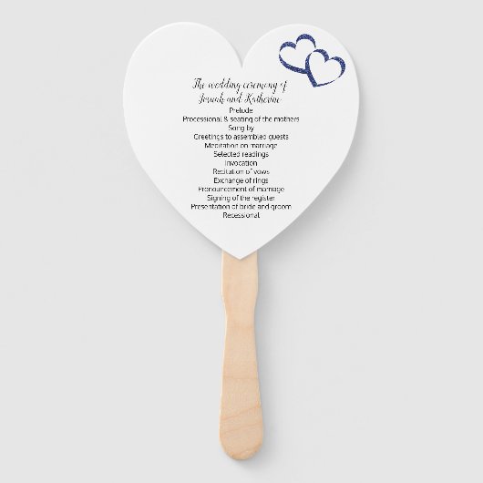 Éventail L'amour est dans le ventilateur du programme Air B (Dos)